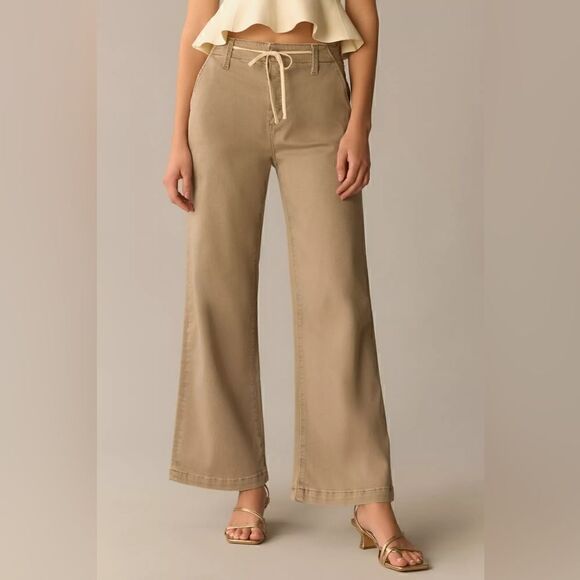 Anthropologie Paige Carly High-Rise Wide-Leg Jeans Size 31 - Picture 3 of 5